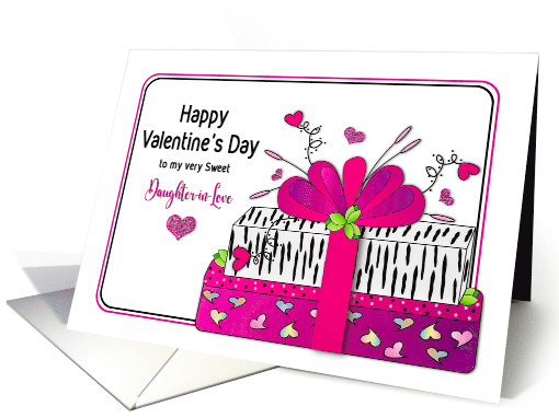 Valentine Daughter in Law Feminine Gifts Wrapped Fuchsia... (1753740)