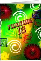 Turning 13 card