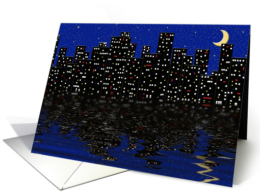 City Night Lights card (365603)