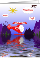 Helicopter Valentine card