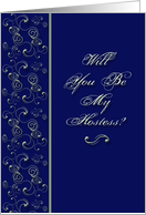 Will You Be My Hostess? card