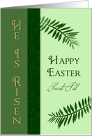 Easter, Secret Pal,, Green Palm Leaves card