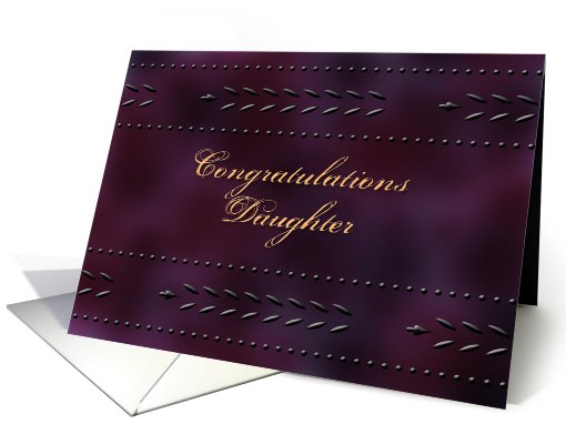 Graduate - Daughter - Congratultions card (419863)