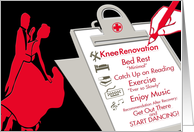 KNEE Replacement Operation card