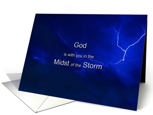 God is with you - Midst of Storm card (479626)