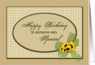 Birthday (Someone special-Sunflowers) card