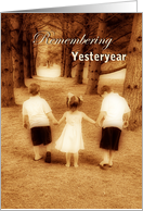 Remembering Yesteryear - Children walking card