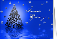 Season’s Greetings - Christmas Tree Abstract card