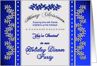 Christmas Dinner Party - -Invitation - Friends card
