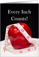 Inches Diet - Success - Apple - Measure - Scales card