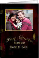 Christmas - Door - Photo Card/insert - Our Home to Yours - card