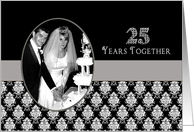 25th Wedding Anniversary - Invitation - Photo card/insert - Vintage card