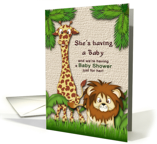 Baby Shower Invitation - Animal Kingdom
 card (891124)