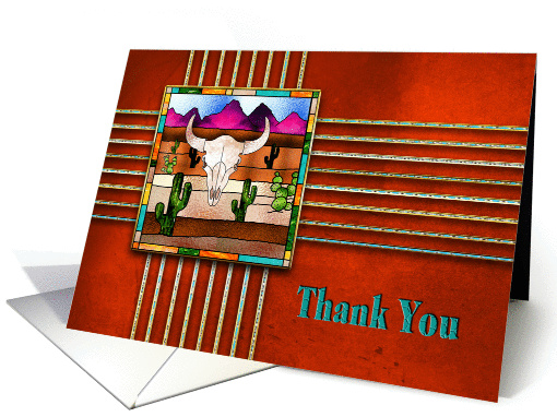 Thank you - AMERICAN INDIAN DESIGN - desert card (955243)