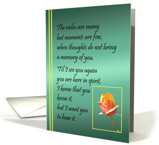 Rose Thinking of You card (367856)