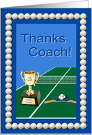Table Tennis Coach Teacher Appreciation card