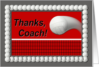 Volleyball Coach Teacher Appreciation card