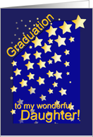 Graduation Stars, Daughter, from Father card