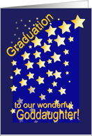 Graduation Stars, Goddaughter, from Godparents card