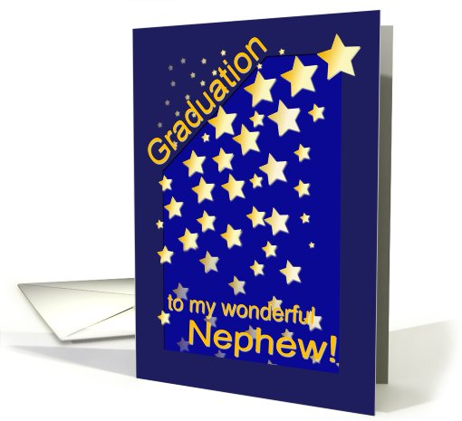 Graduation Stars, Nephew card (419518)