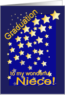 Graduation Stars, Niece card