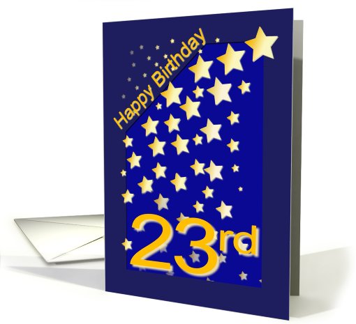 Happy Birthday Stars, 23 card (419702)