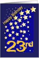 Happy Birthday Stars, 23 card