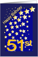 Happy Birthday Stars, 51 card