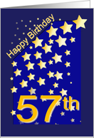 Happy Birthday Stars, 57 card