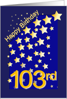 Happy Birthday Stars, 103 card