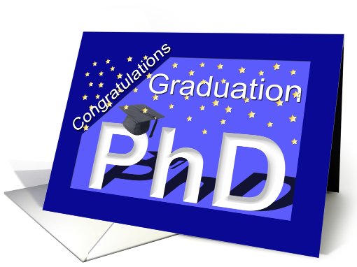 Graduation PhD Degree card (423380)