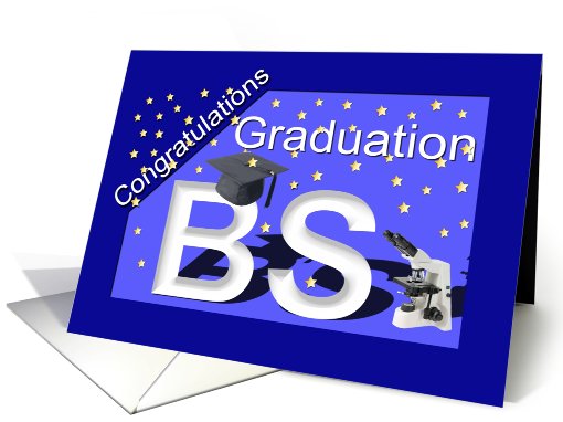 Graduation BS Degree card (423382)