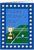 Table Tennis Mother’s Day, Blue card
