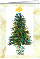 Well-tuned Christmas Tree Music Notes Noteworthy card