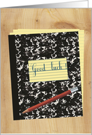 Good Luck Exam - Old-Fashioned Notebook card