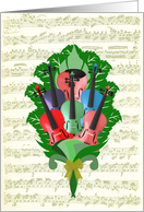 Violin Bouquet card