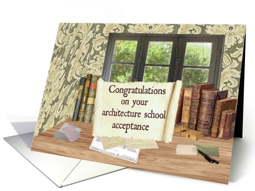 Congratulations on Architecture School Acceptance card (405000)