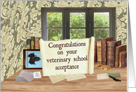 Congratulations Veterinary School Acceptance card