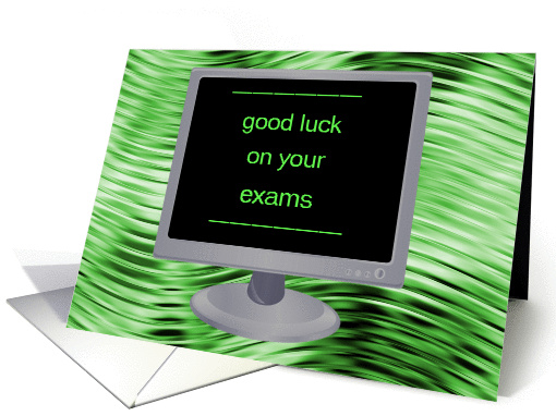 Good Luck on Exams, Computer Monitor card (859526)