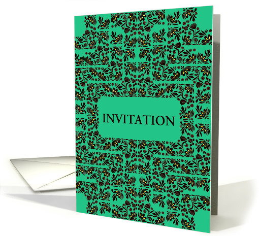 Invitation, Decorative Floral Frame card (1344416)
