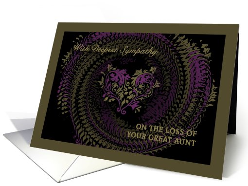 loss of your great aunt card (460493)