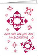 name day wishes in german card