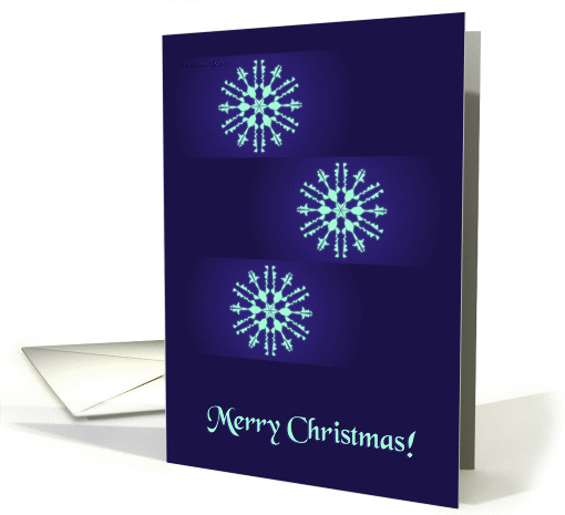 business blue snowflakes christmas card (521978)