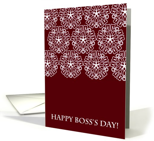 decorative boss's day card (522005)