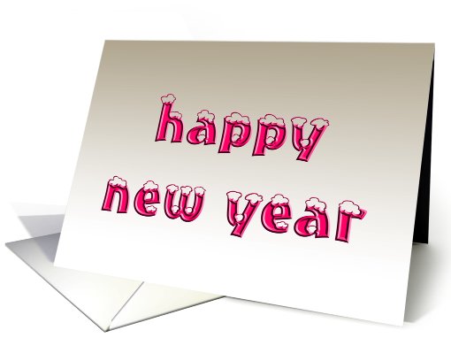 business snowy new year card (522125)