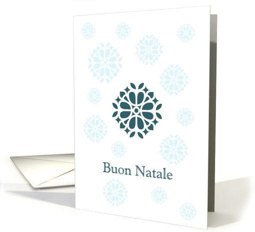 italian ornamental christmas snowflakes card (529517)
