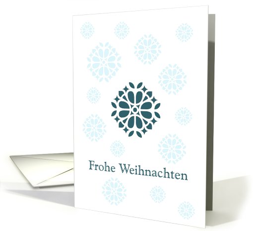 german ornamental christmas snowflakes card (529521)