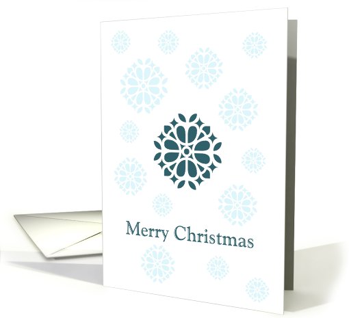 business ornamental christmas snowflakes card (529524)