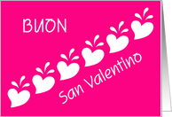 italian valentine’s hearts card