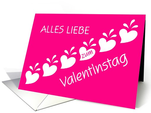 german valentine's hearts card (559875)